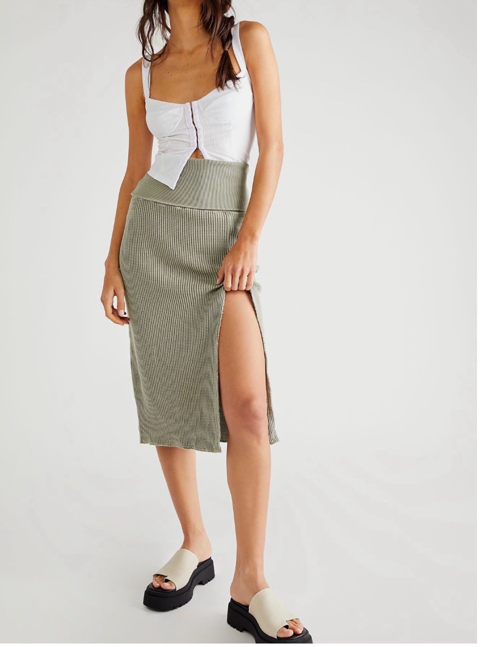 Free People one pardi mini skirt